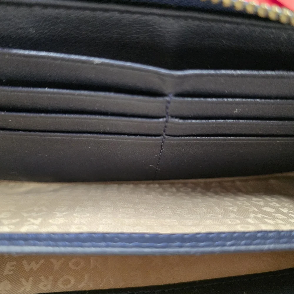 Kate Spade Blue Plaid Wallet - Picture 5 of 9